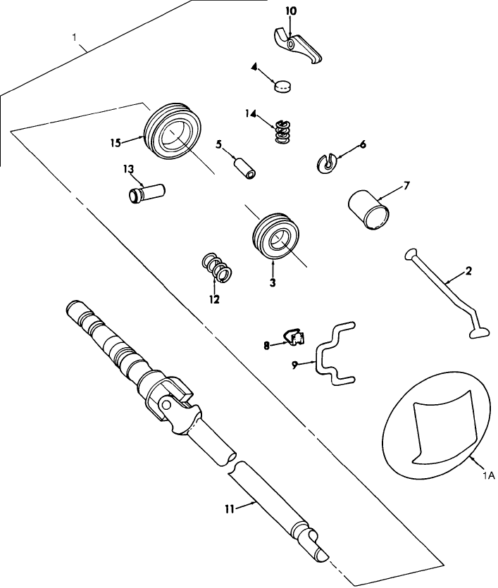 03C02 STEERING COLUMN FLANGE ASSEMBLY (83/9-85)