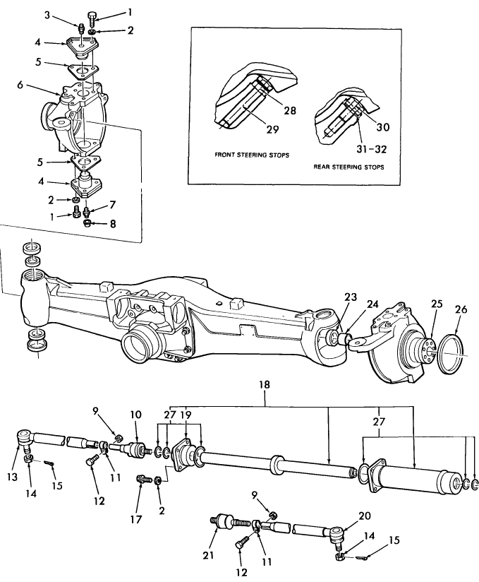03T02 SWIVEL HOUSING & STEERING CYLINDER - 7810, 7910