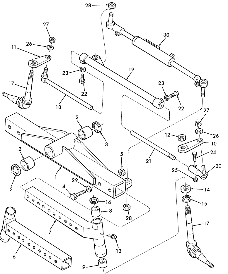 03A01 FRONT AXLE, 2WD