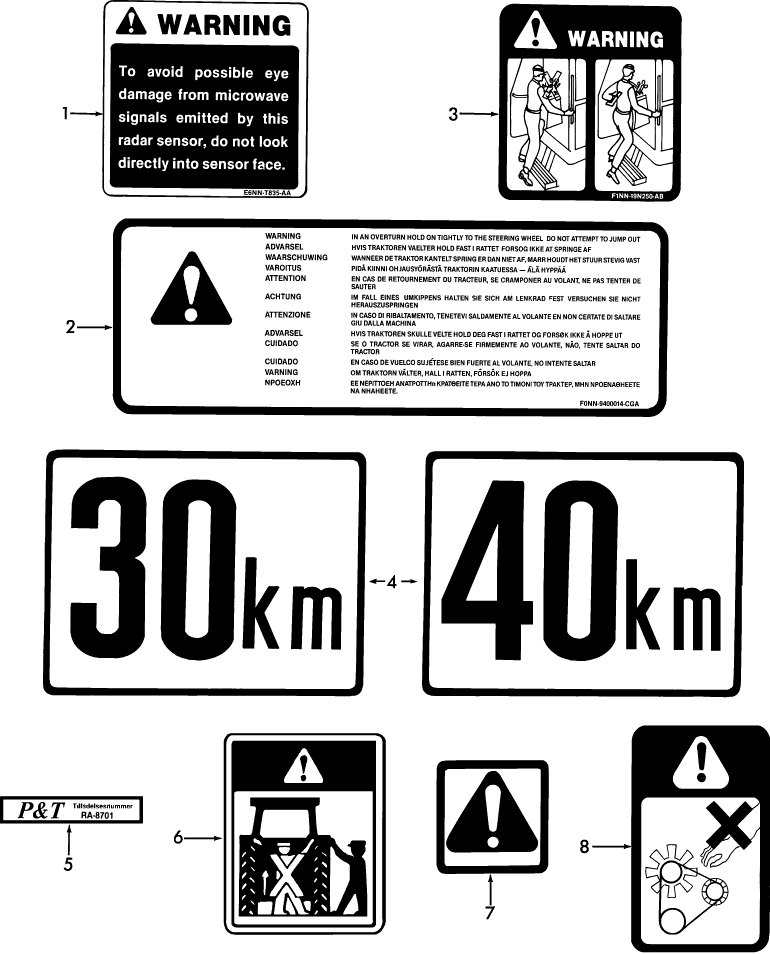 16B05 WARNING INSTRUCTION, NH-E