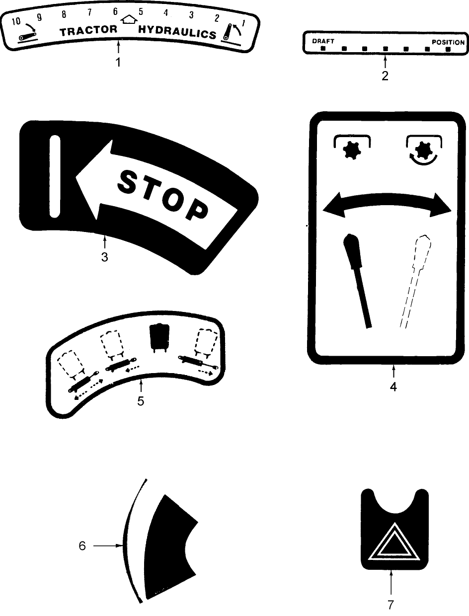 16D01 DECALS, CONTROL INSTRUCTION