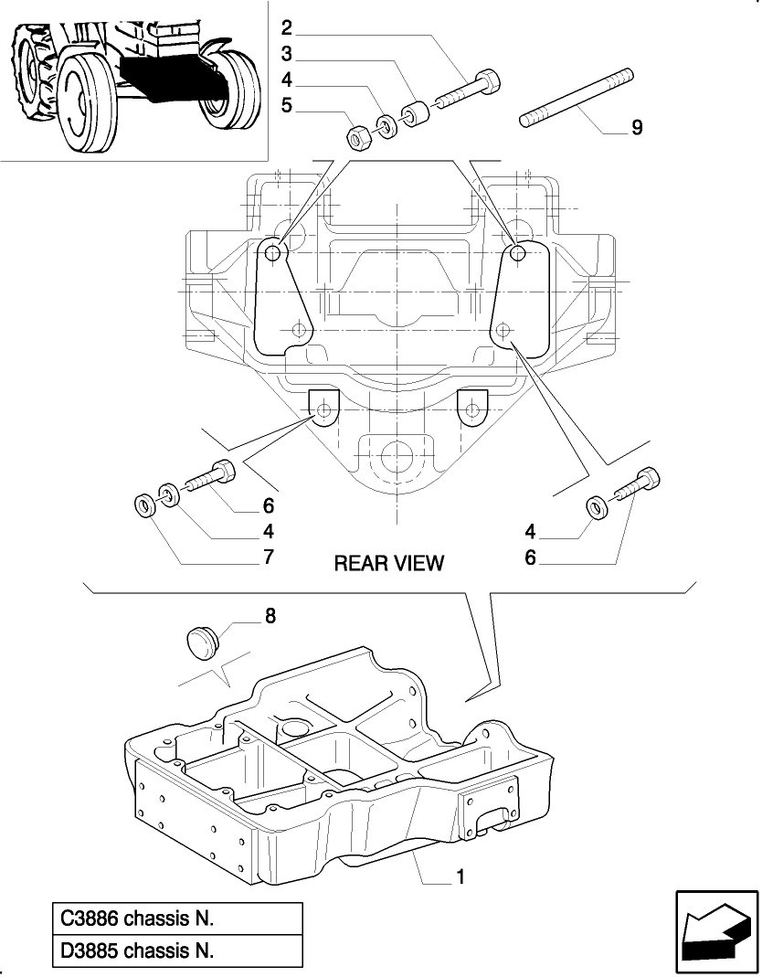 1.21.1(01) SUPPORT FOR 2WD FRONT AXLE