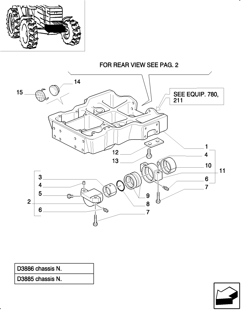 1.21.1/1(01) SUPPORT FOR 4WD FRONT AXLE