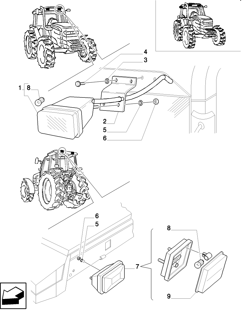 007(03) TURN SIGNAL ASSEMBLY (W/CAB) - NHNA