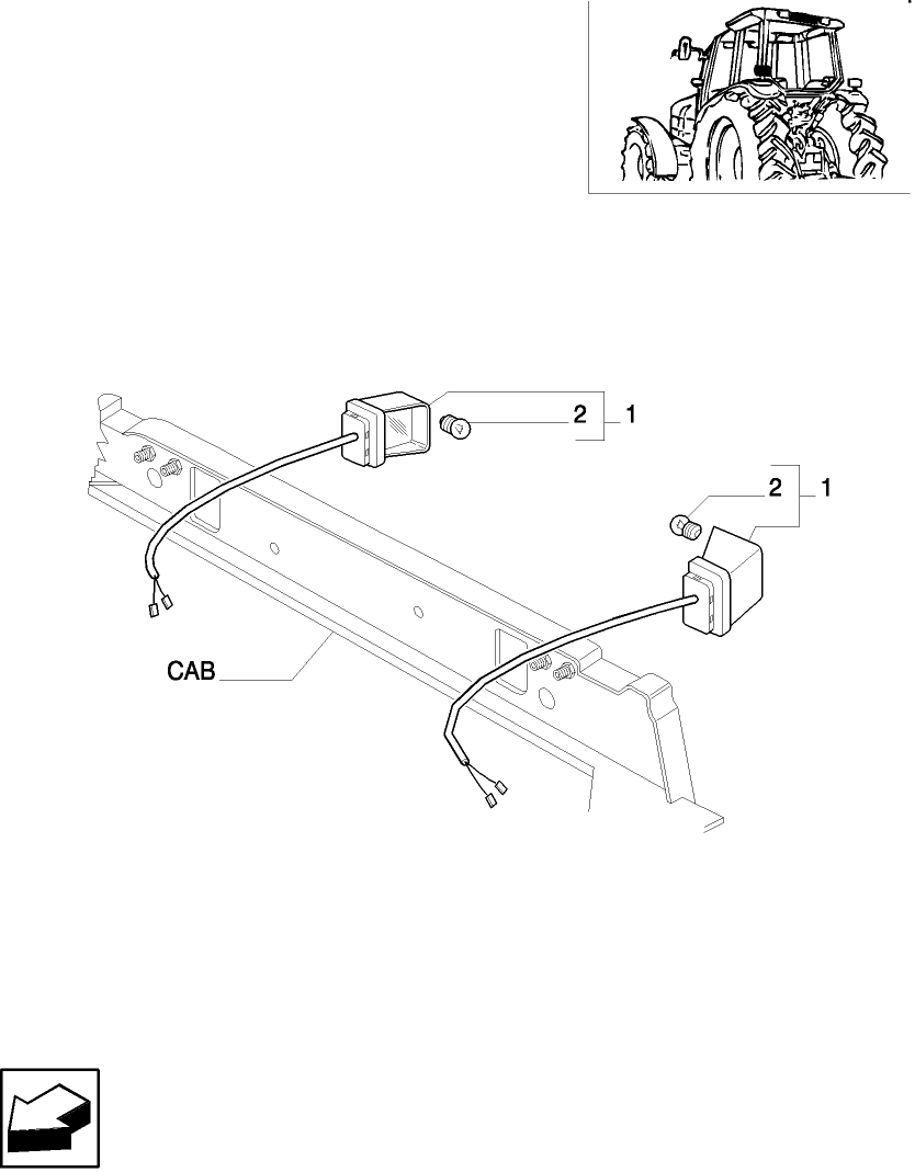966 LICENSE PLATE LAMP & SUPPORT