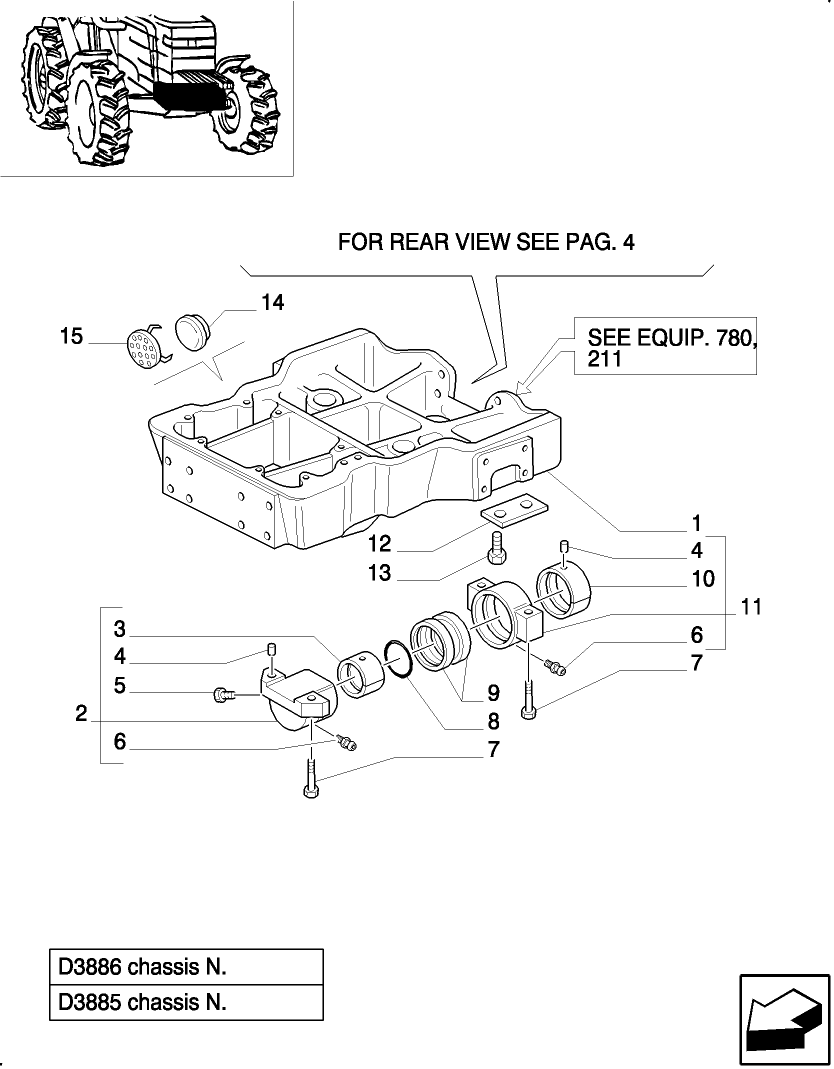 1.21.1/1(02) SUPPORT FOR 4WD FRONT AXLE