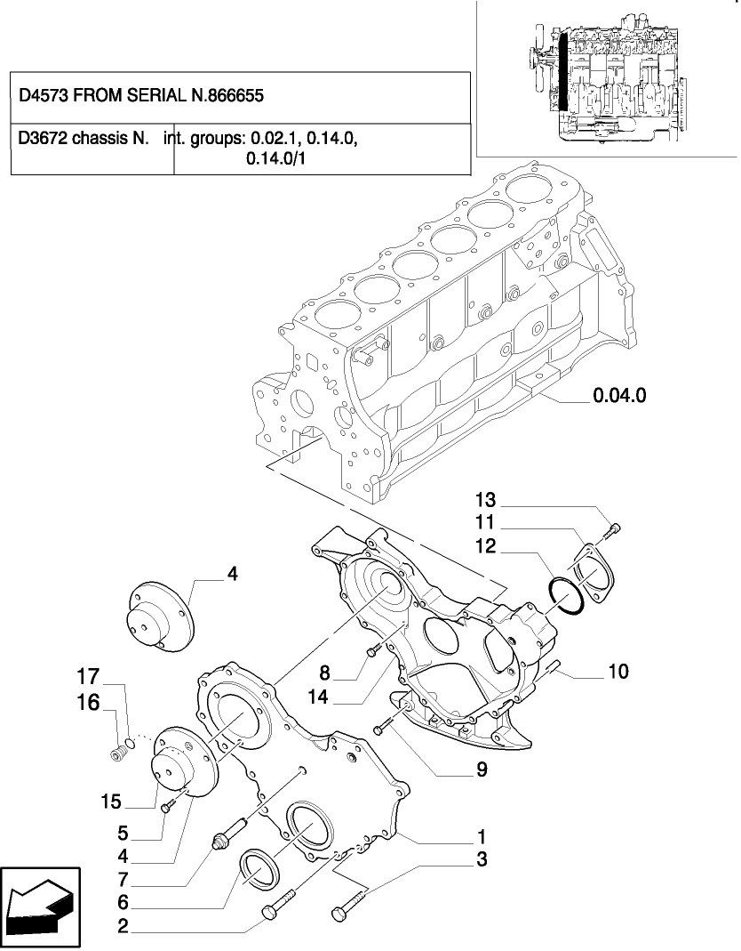 0.04.3(02) ENGINE COVERS & GASKETS