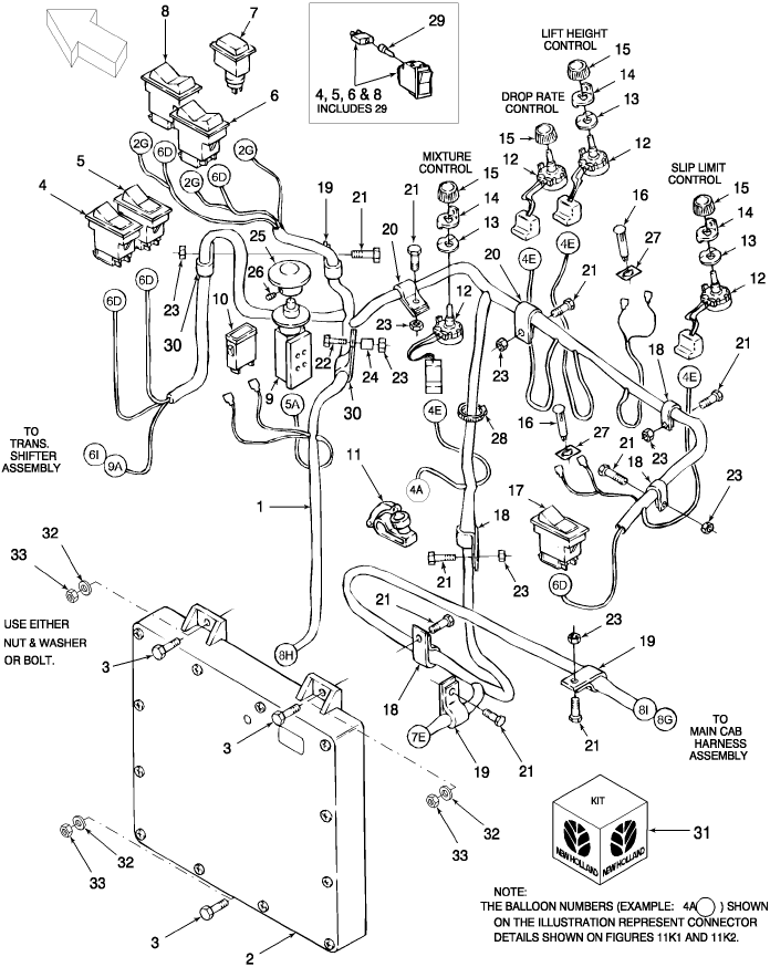 11A07 HARNESS, RH CONSOLE