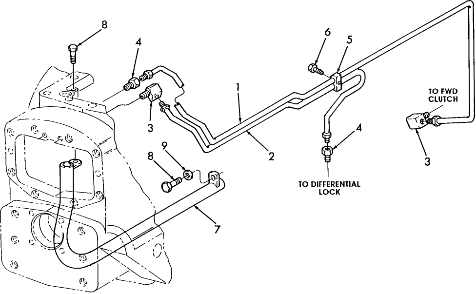 04A02 TUBING, CENTER HOUSING, DIFFERENTIAL LOCK