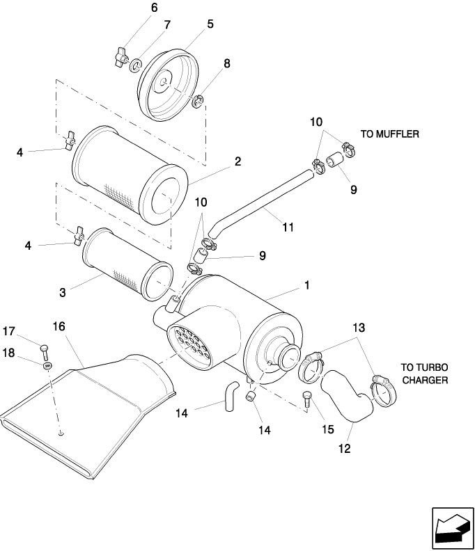 09D01 AIR CLEANER & RELATED PARTS