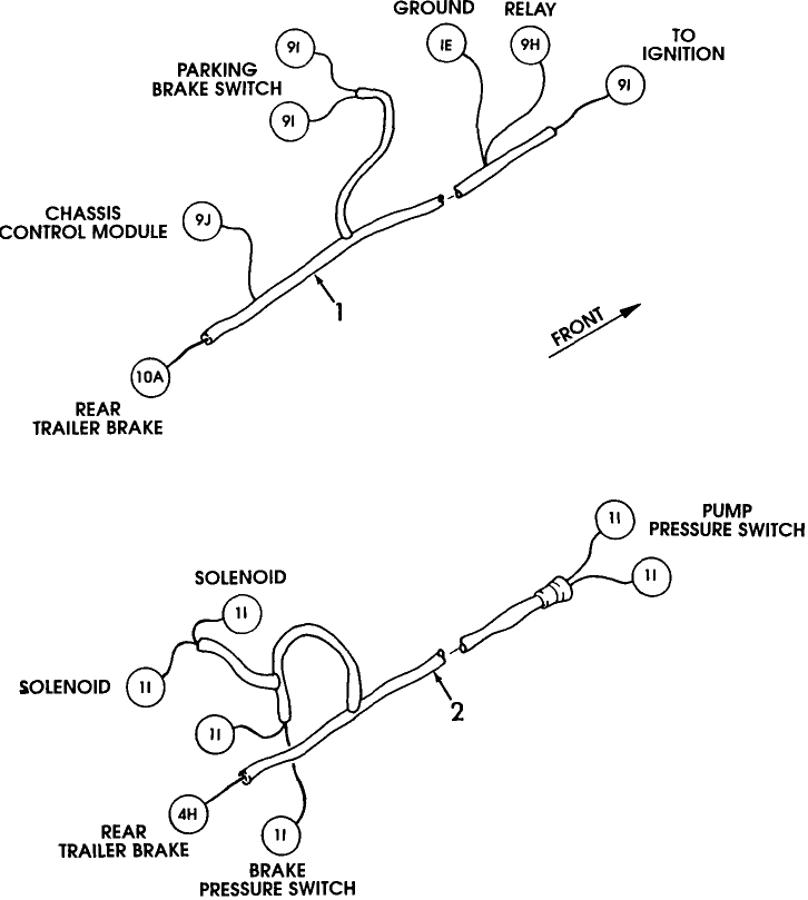 11A09 HARNESS ASSEMBLY, TRAILER BRAKES, CAB