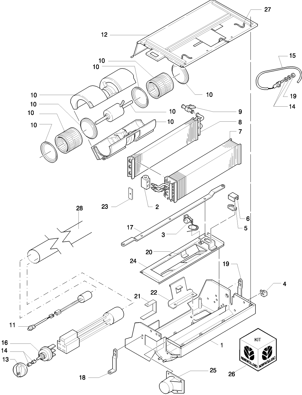 15G01 AC/HEATER ASSEMBLY