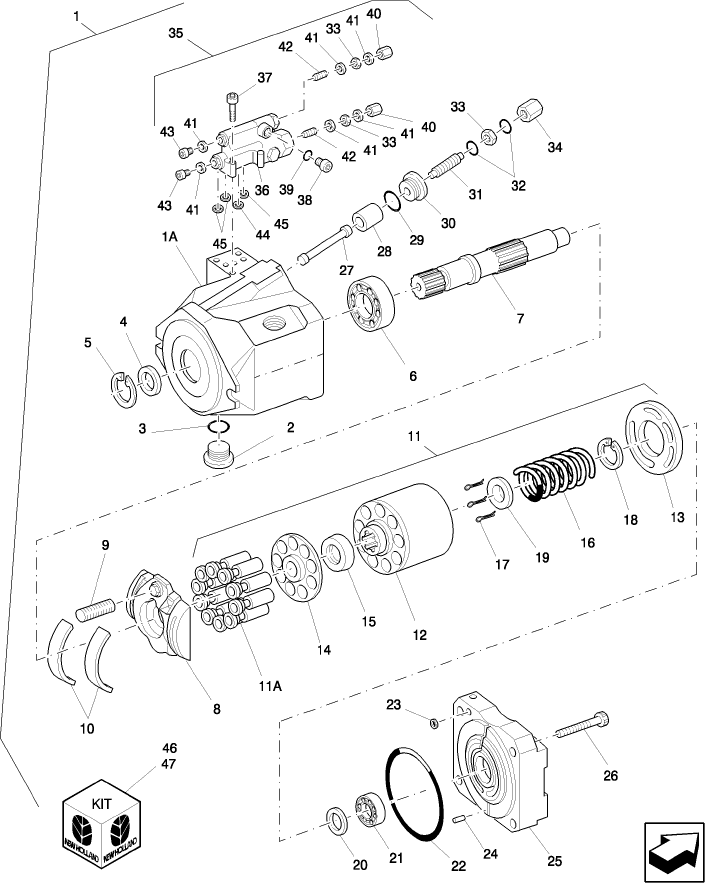 05A04 PISTON PUMP ASSEMBLY