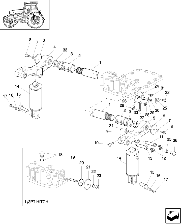 05B01 LIFT ARMS & RELATED PARTS