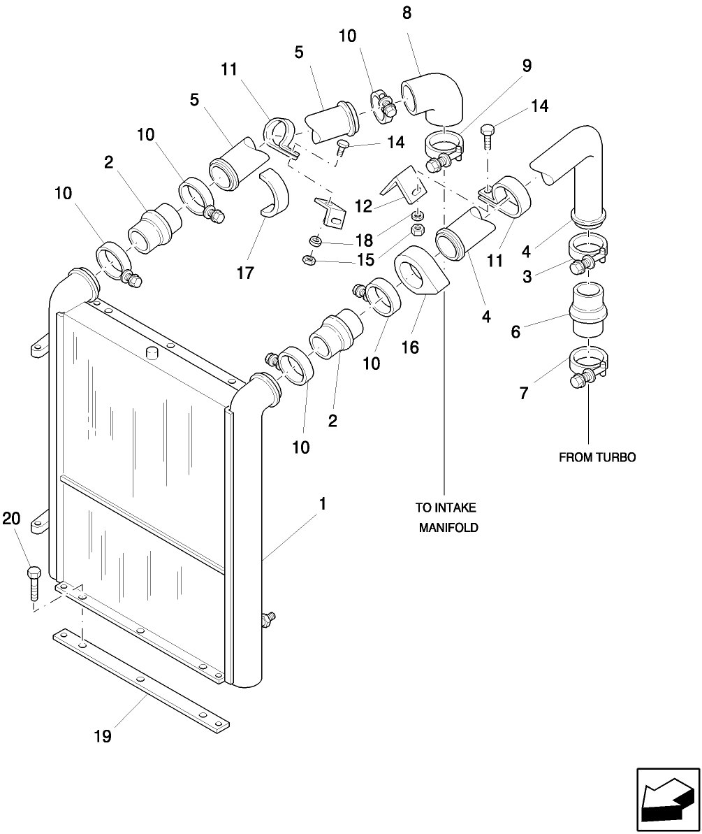 08E01 INTERCOOLER, OIL COOLER & RELATED PARTS