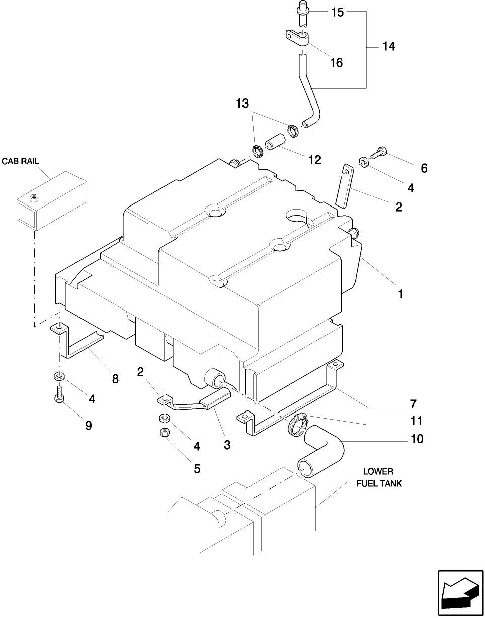 09A02 UPPER FUEL TANK & RELATED PARTS
