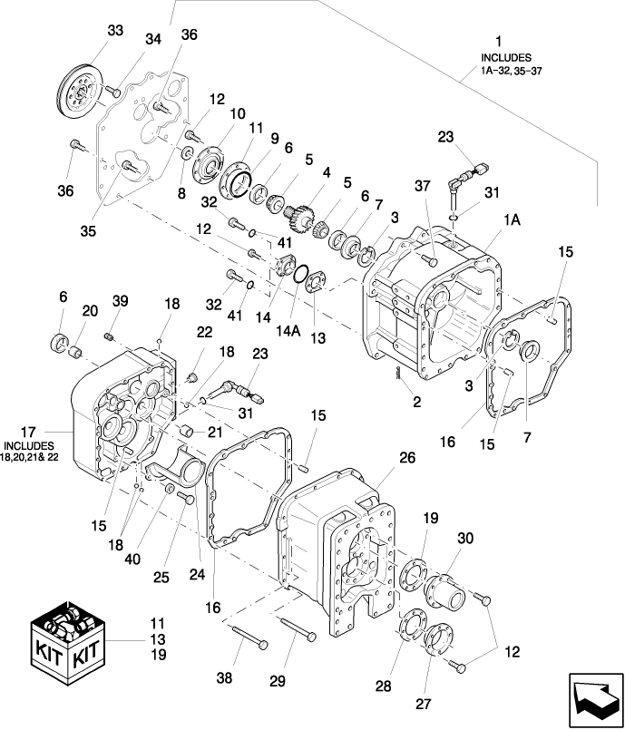 07A01 TRANSMISSION HOUSING & RELATED PARTS