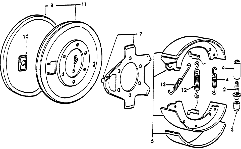 02A02 BRAKES & RELATED PARTS (1948/52) - 8N