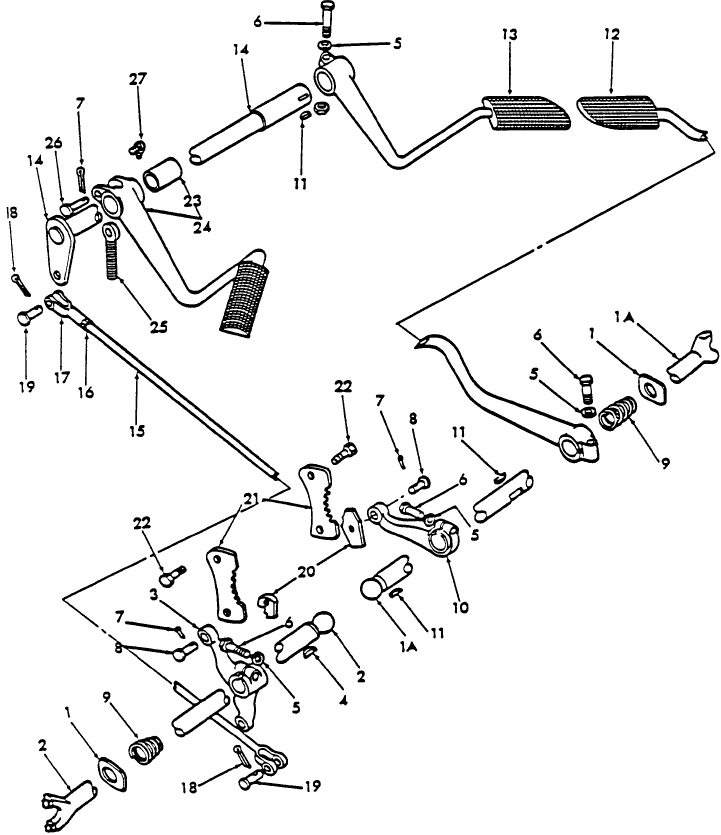 02B02 BRAKE CONTROLS & RELATED PARTS - 8N