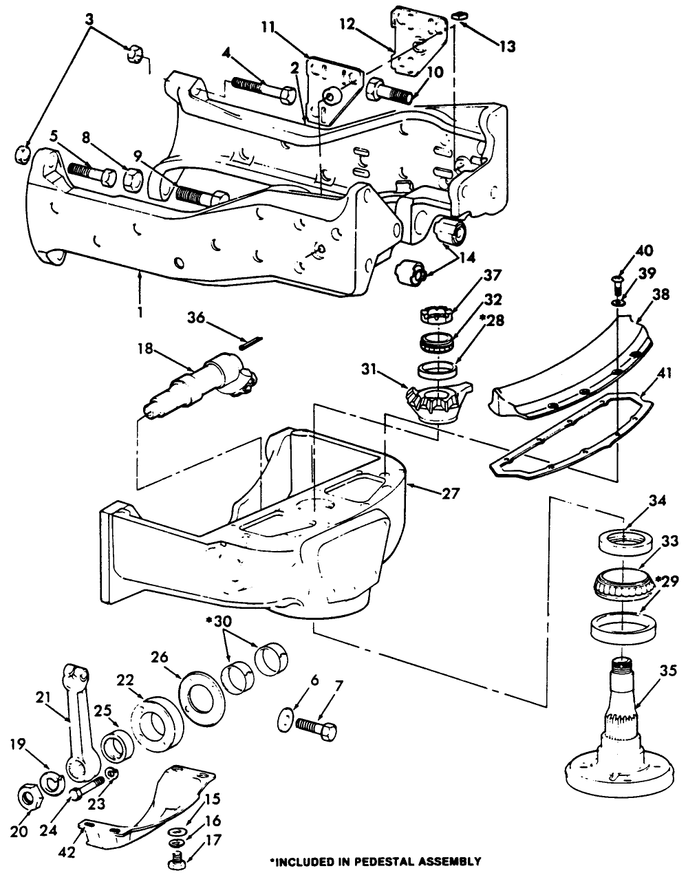 03A04(B2) ROW CROP FRONT PEDESTAL & RELATED PARTS (57/-)