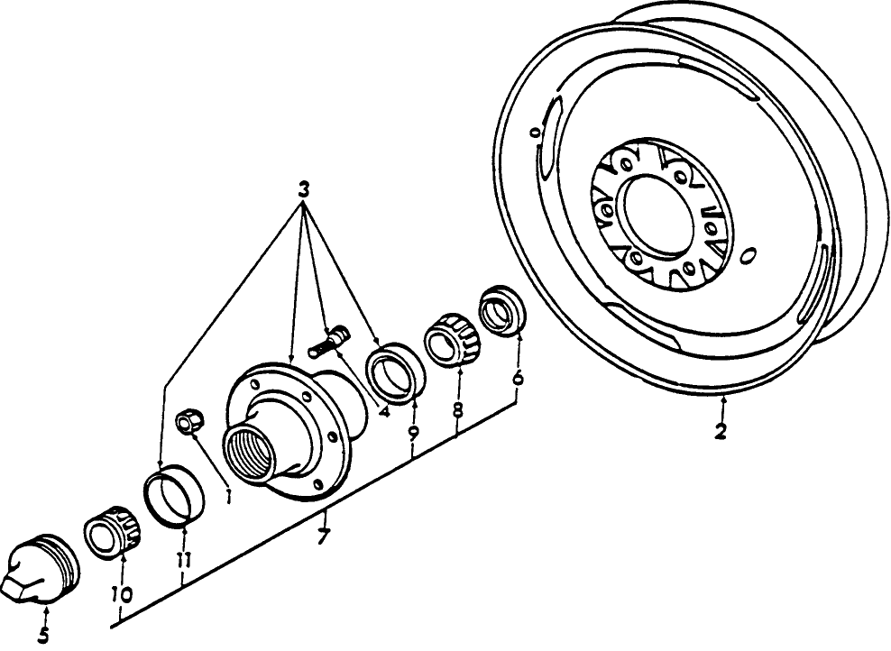 01A01 FRONT WHEEL & RELATED PARTS - 9N, 2N, 8N