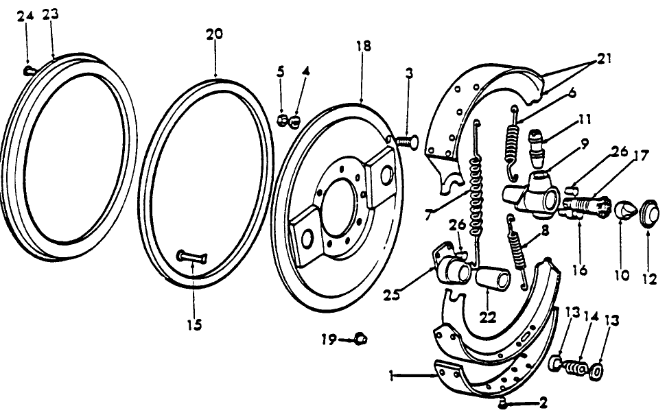 02A01 BRAKES & RELATED PARTS (1939/47) - 9N, 2N