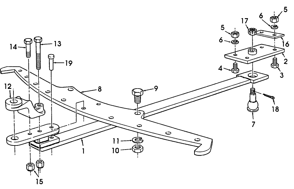 010 FULL LENGTH SWINGING DRAWBAR