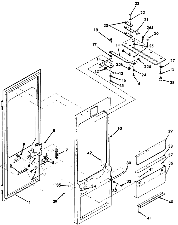 15A02 CAB DOOR & MOUNTING