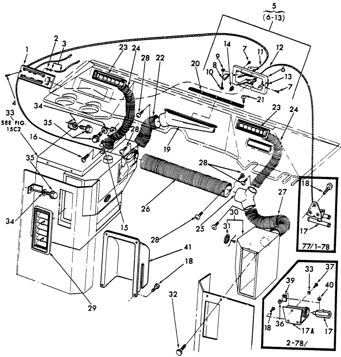 15C01 AIR CONDITIONER VENTS & CONTROLS