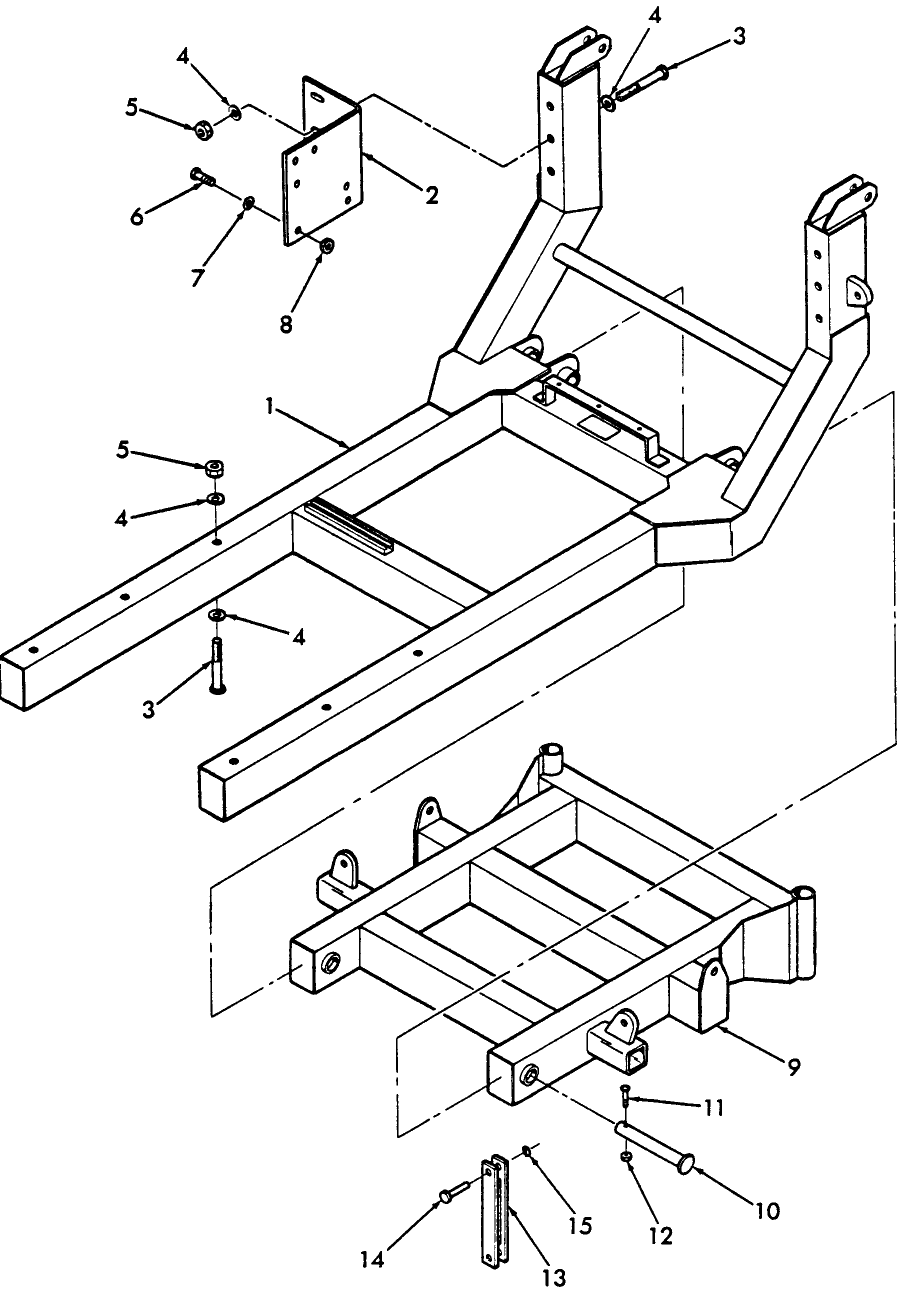 17A05 DOZER FRAME, W/MANUAL ANGLING