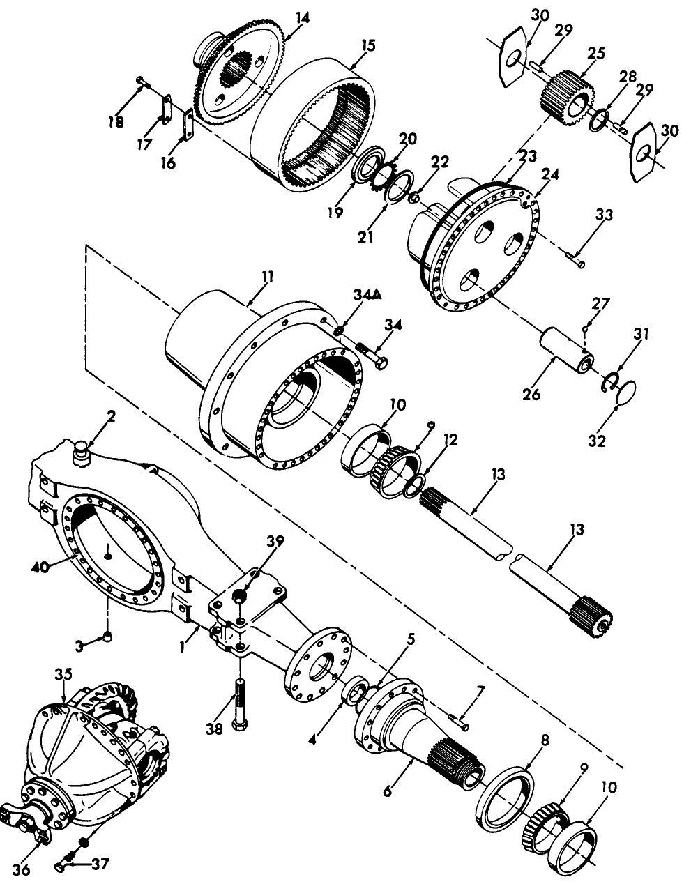 04A01 FRONT & REAR AXLE ASSEMBLY