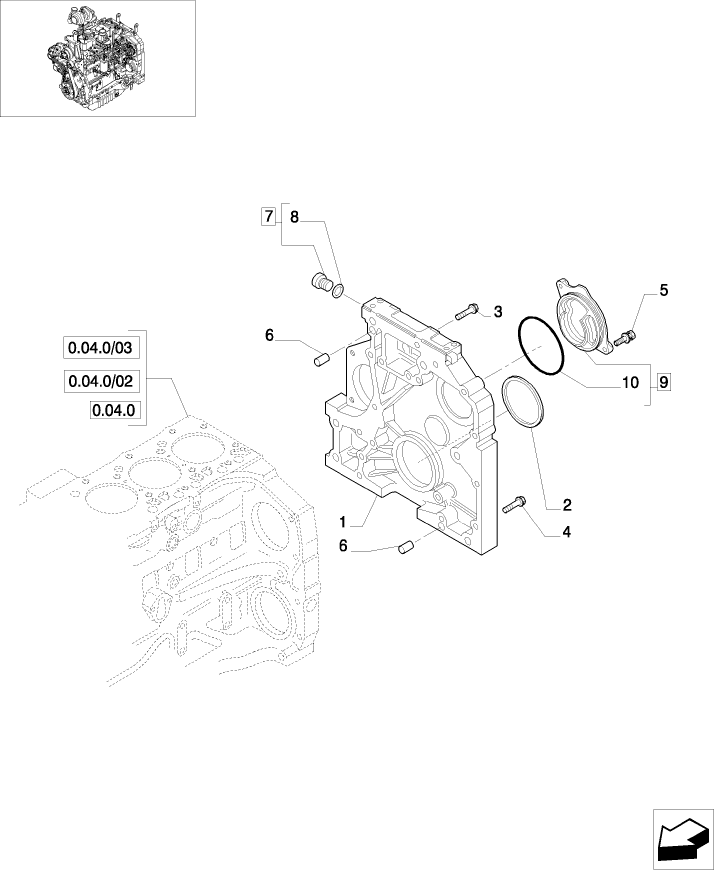 0.04.3 CRANKCASE COVERS