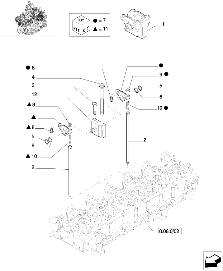 0.06.6/02 ROCKER SHAFT