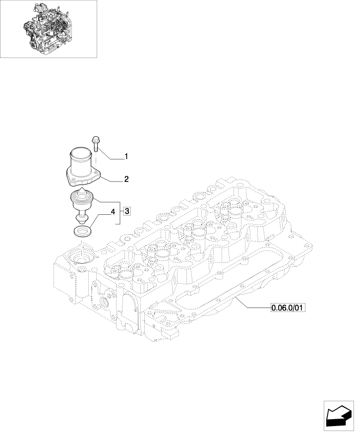 0.32.6/01 THERMOSTAT ENGINE COOLING SYSTEM