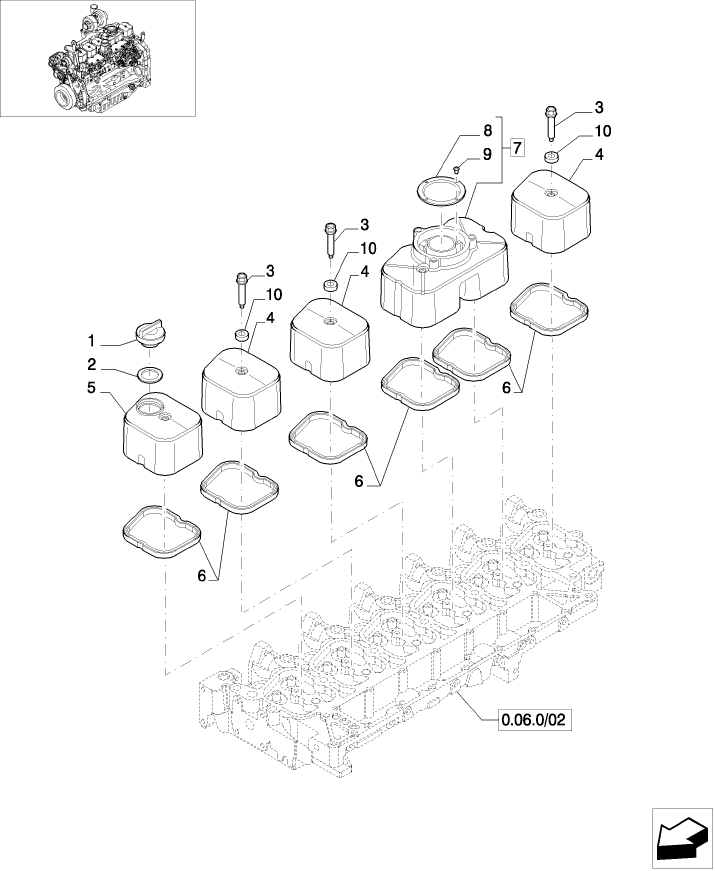 0.06.3/02 CYLINDER HEAD COVERS