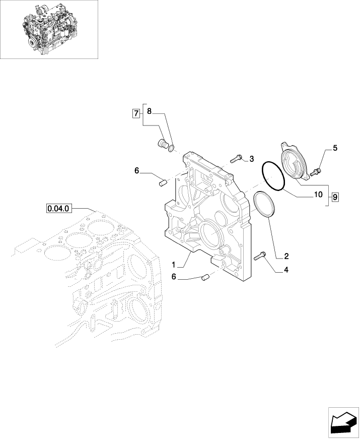 0.04.3 CRANKCASE COVERS