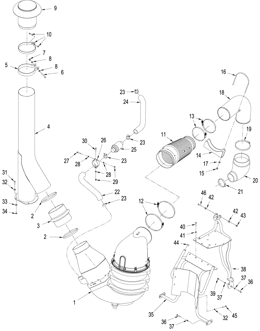 02-09 AIR INDUCTION SYSTEM, T9050