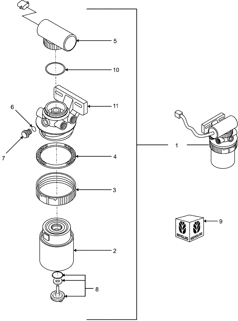 09E02 FUEL FILTER WITH ELECTRIC LIFT PUMP