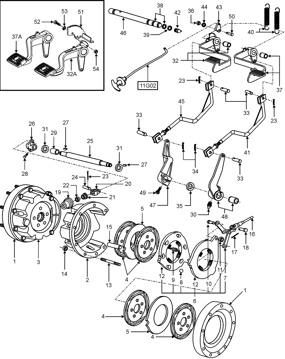 02A01 BRAKES AND BRAKE CONTROLS