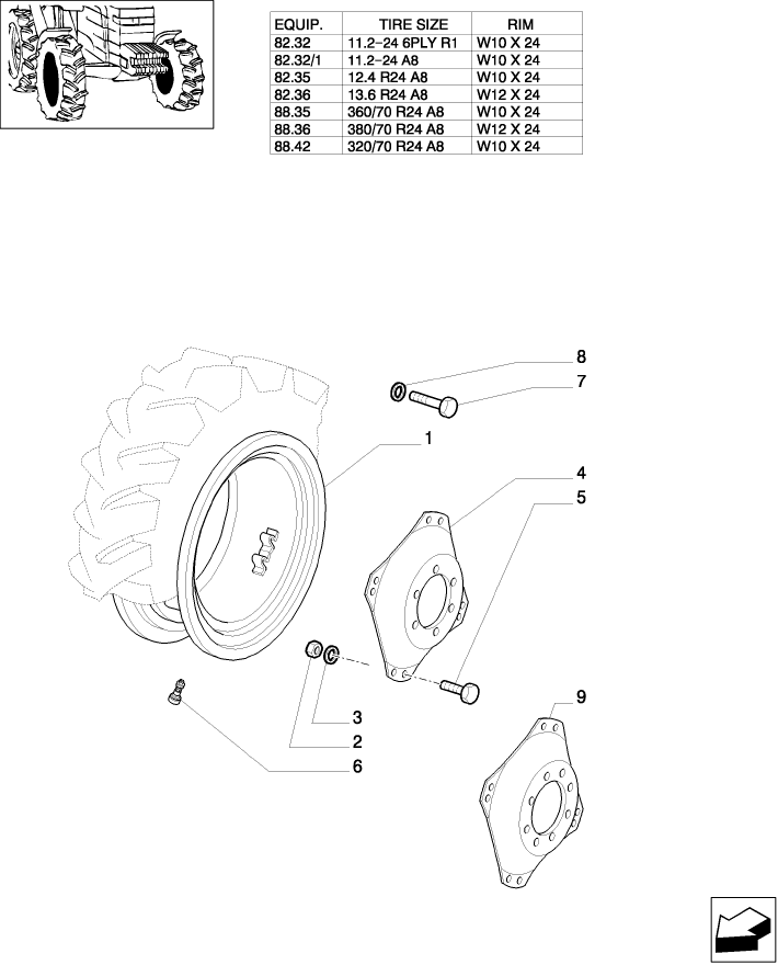 82.00(01) DRIVING WHEELS - 4WD