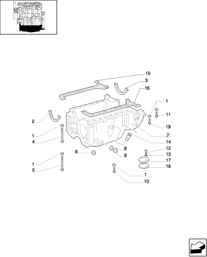 0.04.2/02 (VAR.319-747) TTF ENGINE TIER2 - OIL PAN