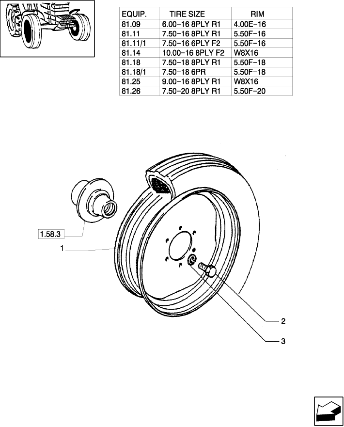 81.00 2WD FRONT WHEELS