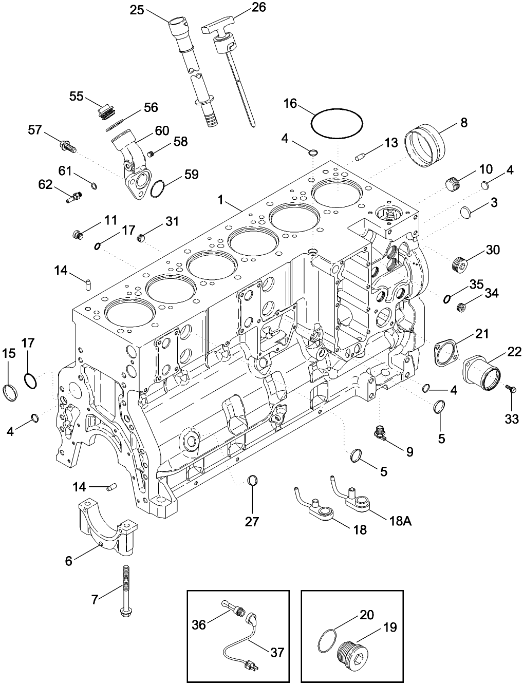 02 -22 CYLINDER BLOCK - ENGINE BLOCK HEATERS