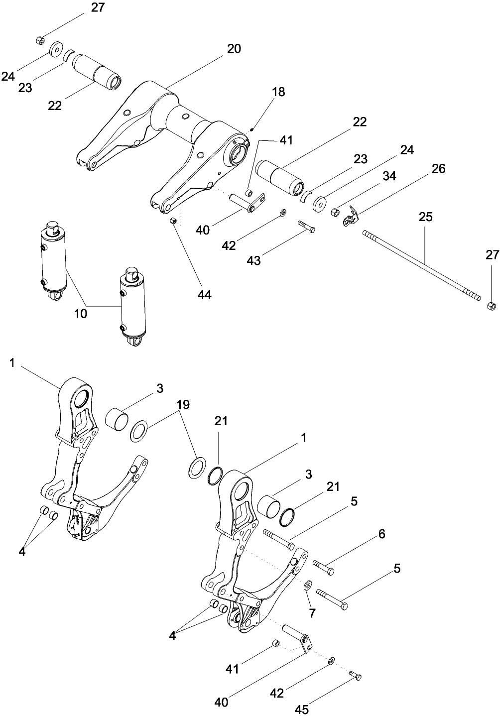 09 -56 HITCH - SUPPORTS AND ROCKSHAFT