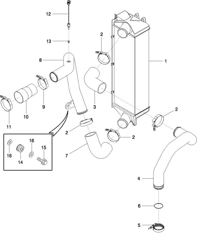 02 -05 AFTERCOOLER - BSN JAW131890