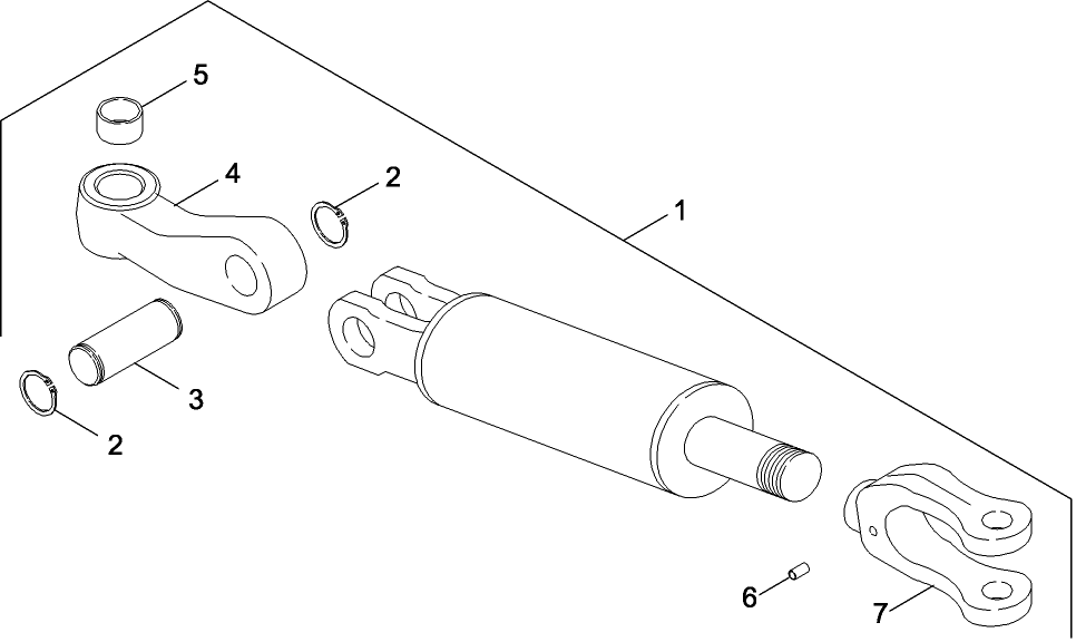 09 -58 CYLINDER ASSEMBLY - HYDRAULIC LIFT LINK - HITCH, RIGHT HAND