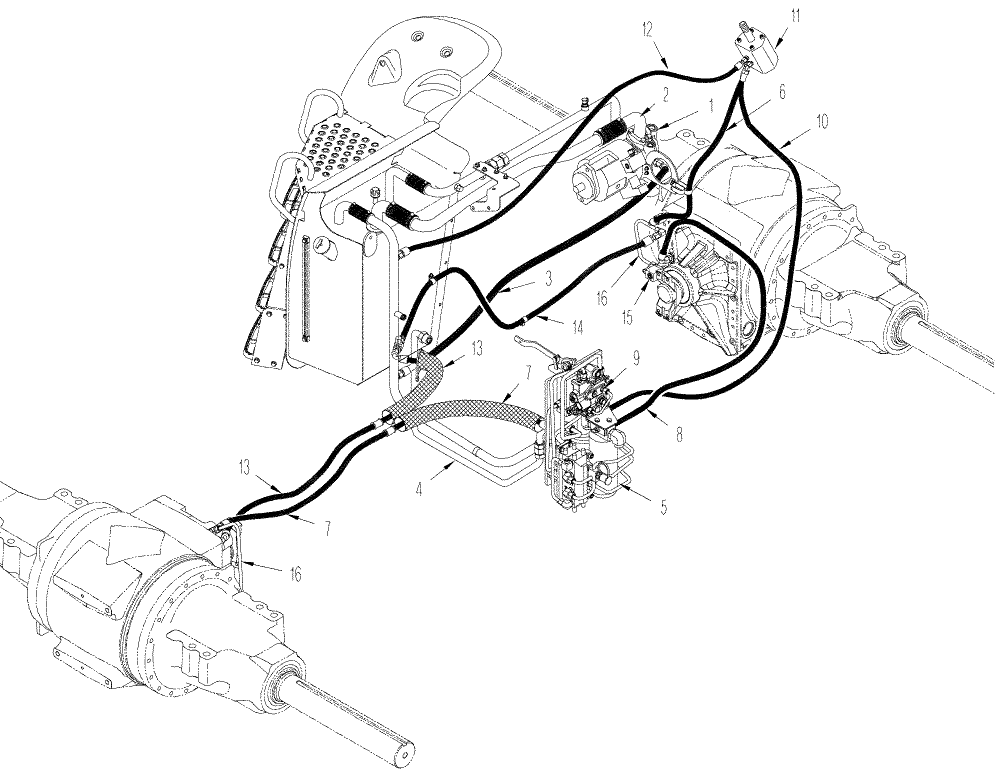 01 -05(01) PICTORIAL INDEX - CHARGE PUMP AND BRAKE CIRCUIT, ASN RVS001801