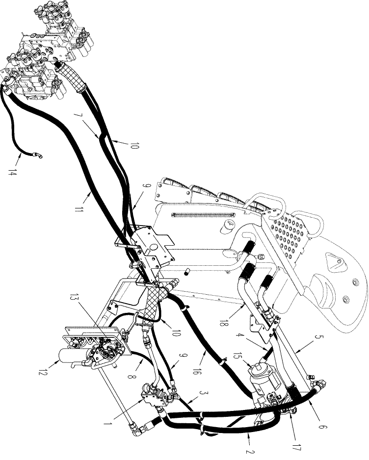 01 -06 PICTORIAL INDEX - CHARGE PUMP AUXILIARY REMOTE CIRCUIT, STANDARD HYDRAULICS
