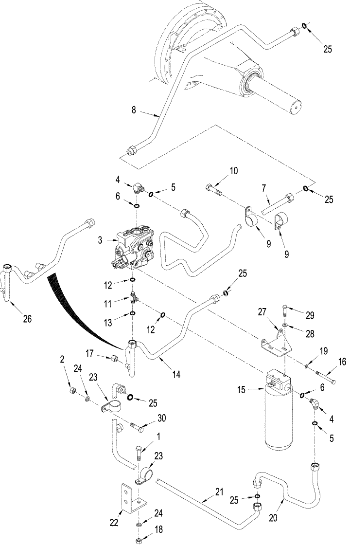 08-10 450 / 500 SERIES AXLE HYDRAULICS - COOLING CIRCUIT