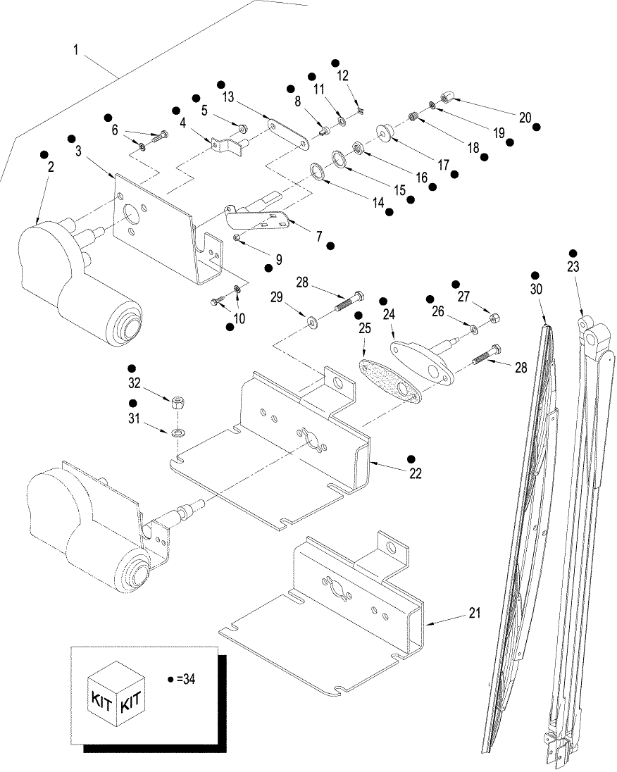 04-05 WIPER, WINDSHIELD - MOUNTING